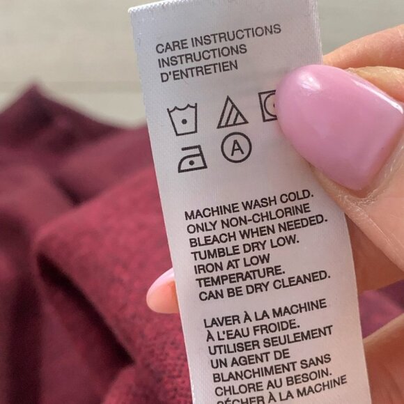 Robert Graham Burgundy 1/4 Zip Pullover Sweater - Picture 6 of 8